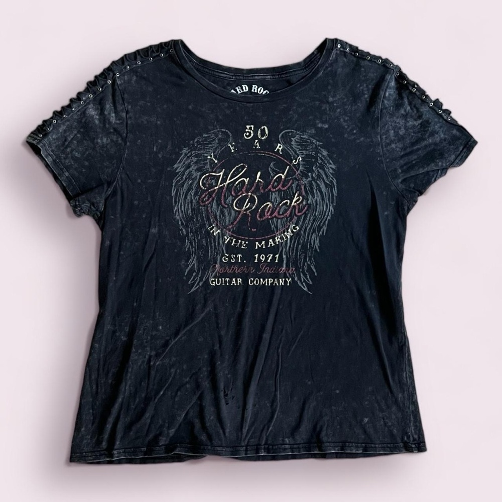 Y2K Hard Rock 50 Years in The Making T-Shirt - Black